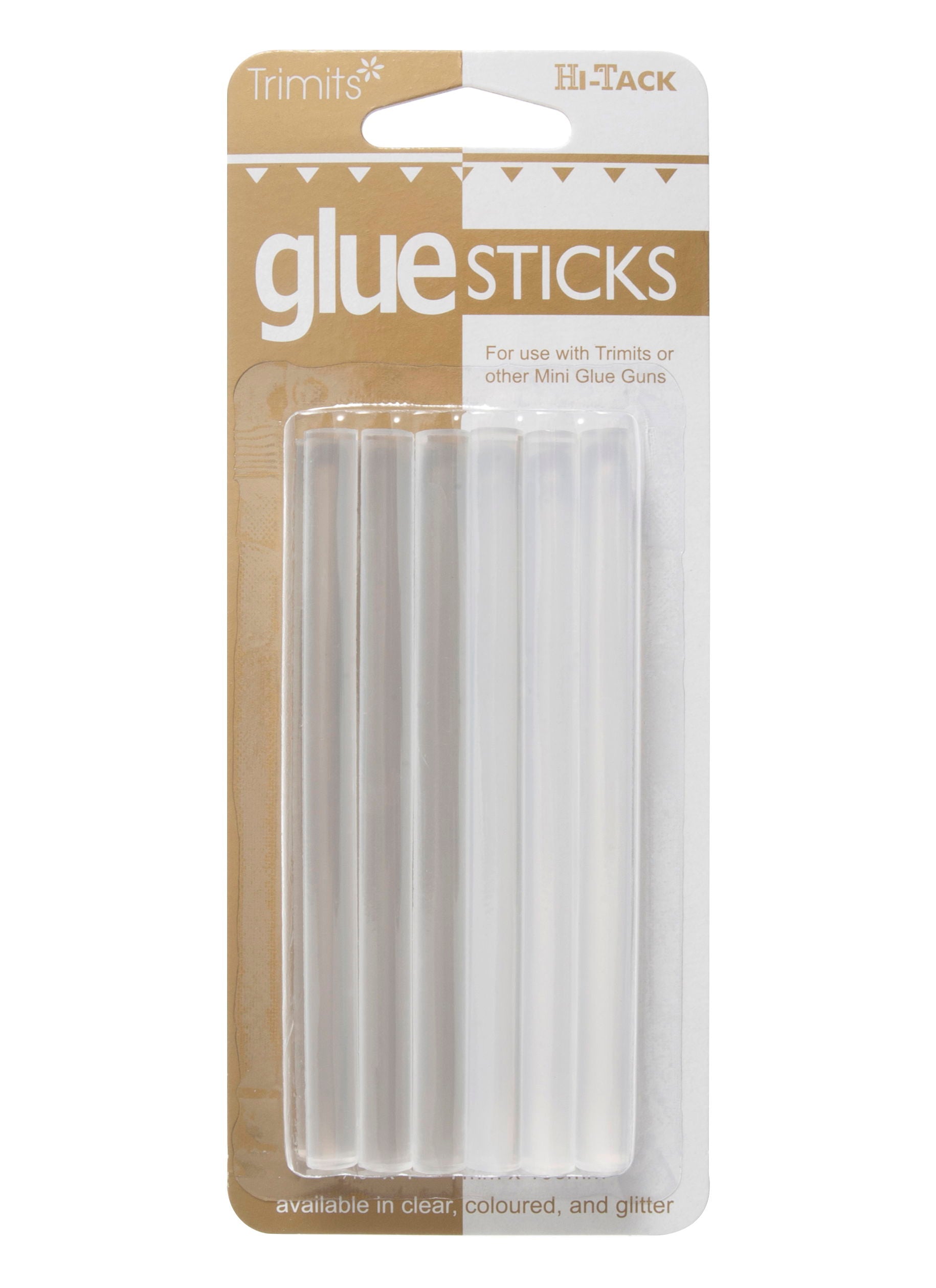 GS10 - HI TACK 12 GLUE STICKS - CLEAR