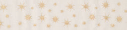 15575-25-1 BERISFORD GLISTEN COL1 WHITE & GOLD 25mm RIBBON
