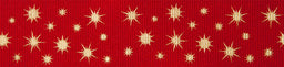 15575-25-3 BERISFORD GLISTEN COL 3 RED & GOLD 25mm RIBBON