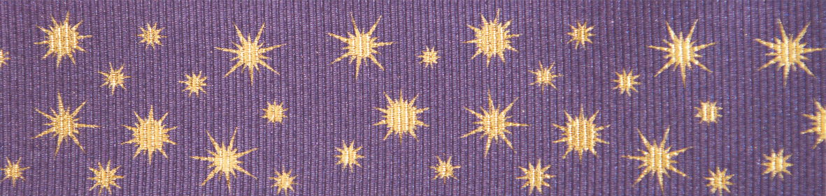 15575-25-4 BERISFORD GLISTEN COL 4 MULBERRY PURPLE & GOLD 25mm RIBBON