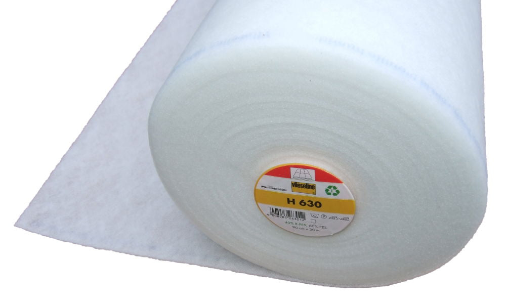 H630-10 FUSIBLE FLEECE LOW LOFT 90cm WHITE