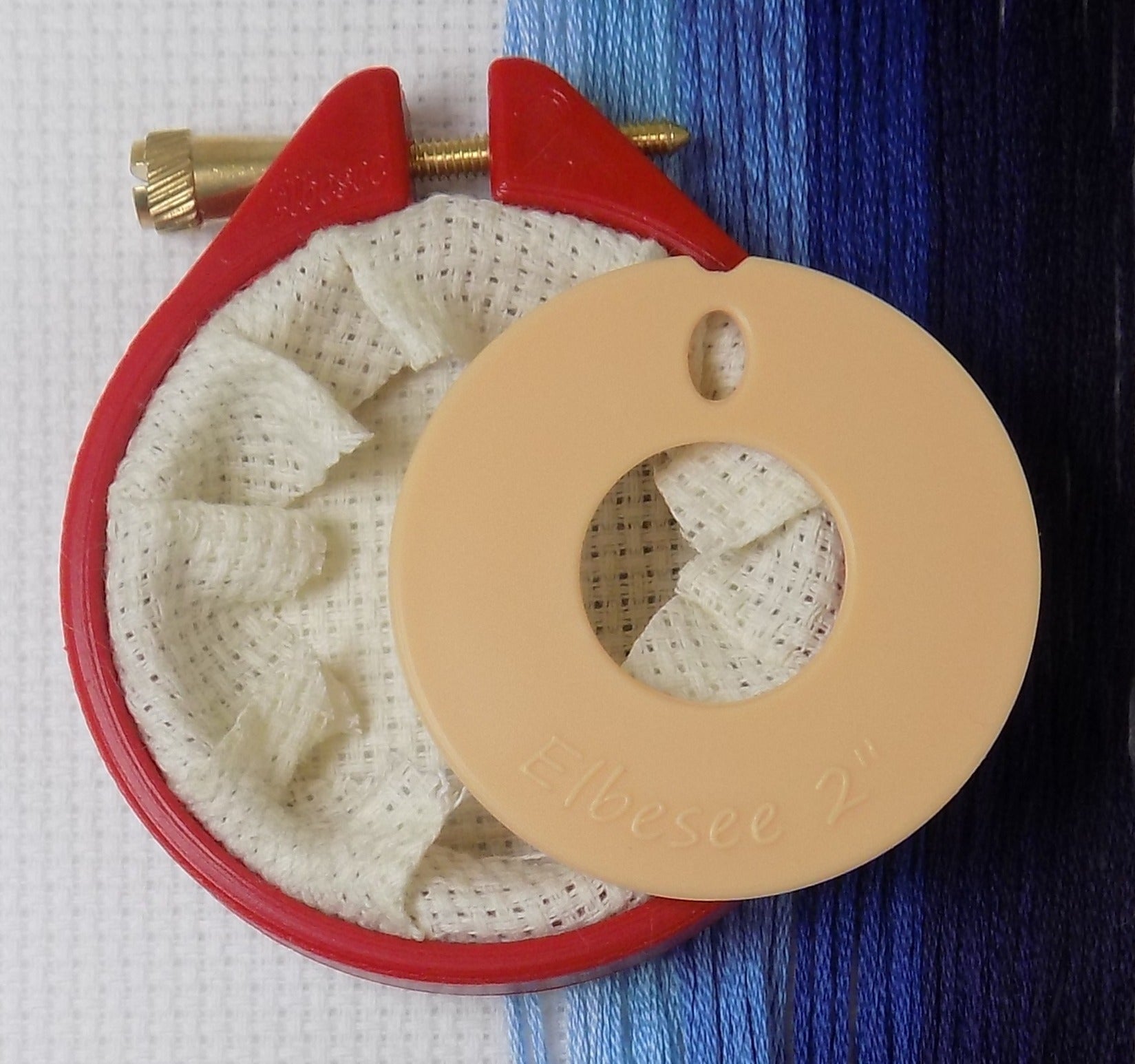 HA2BACK  BACKING PLATE 50MM 2 INCH EMBROIDERY HOOP DISPLAY NATURAL