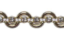 HK820G - WAVE/CRYSTAL TRIM GOLD (5m)