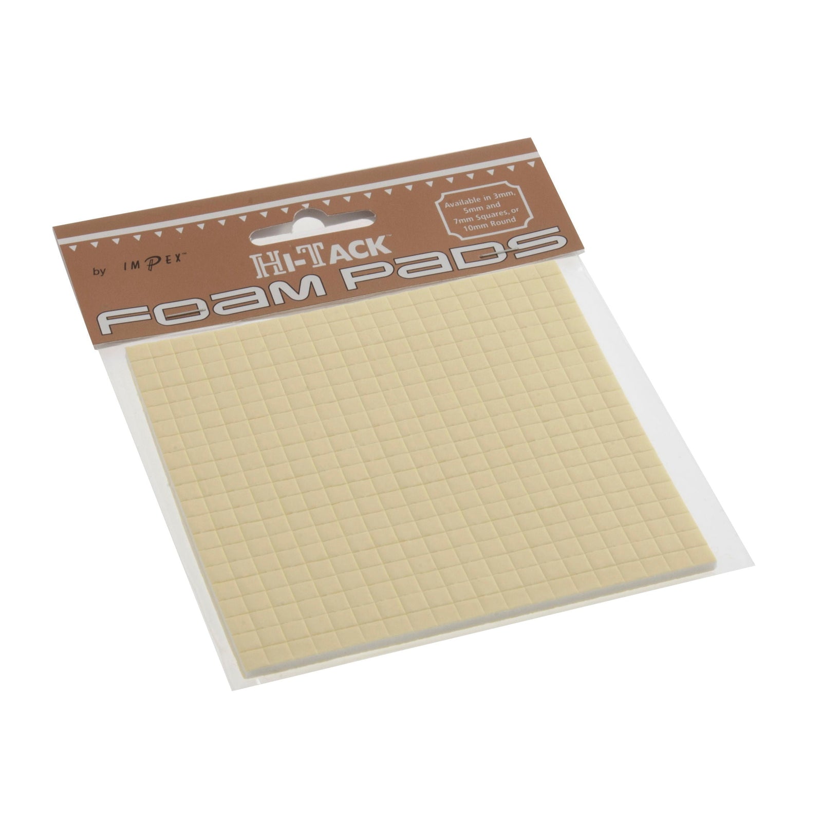 HTP01 - HI TACK FOAM PADS 5 X 5 X 4MM THICK