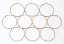 IN4 - 10 cm X 10mm DEEP WOOD INNER RING(5) (Beech) (Elbesee)