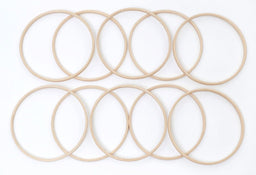 IN6 - 15 cm X 10mm DEEP WOOD INNER RING(5) (Beech) (Elbesee)