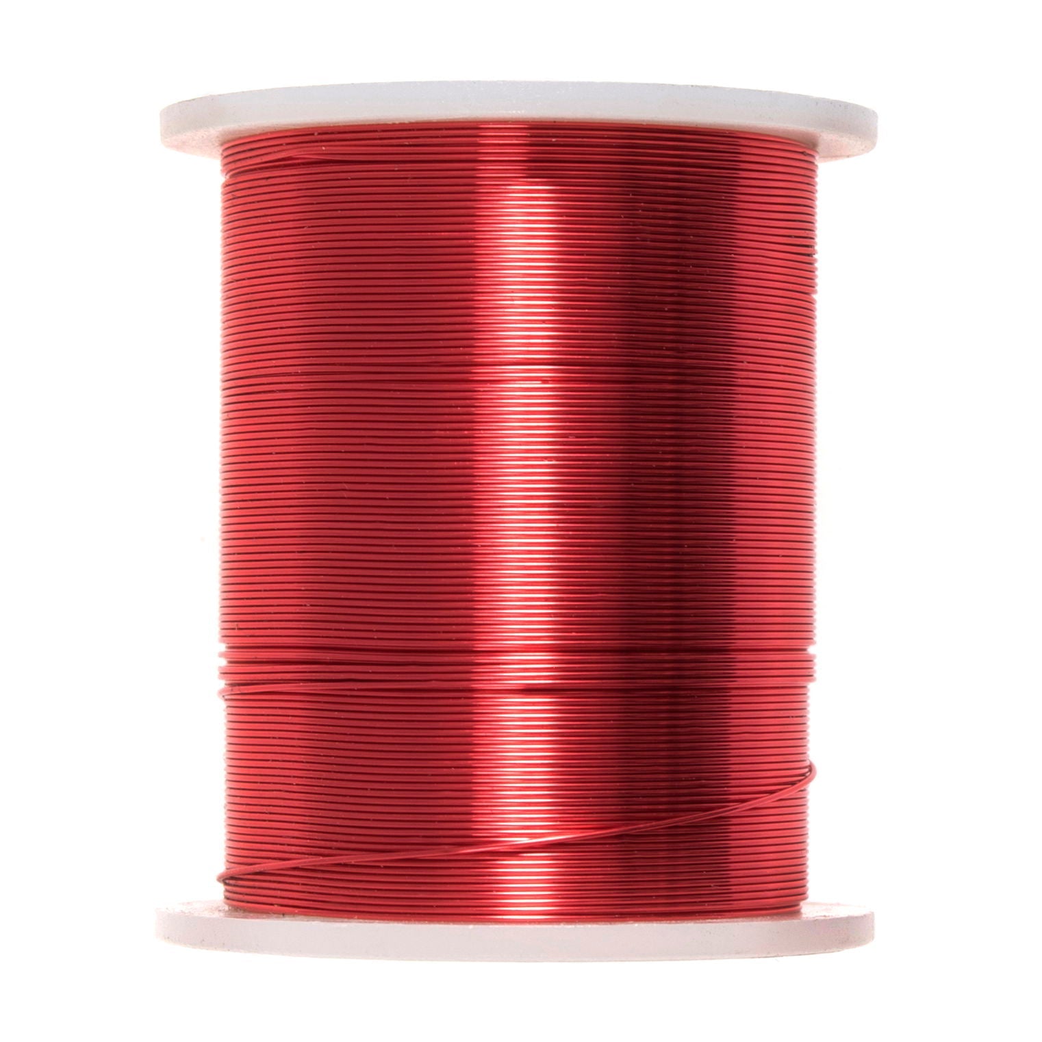JEBC3 - COLOURED COPPER BEAD WIRE 28G RED