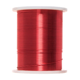 JEBC3 - COLOURED COPPER BEAD WIRE 28G RED