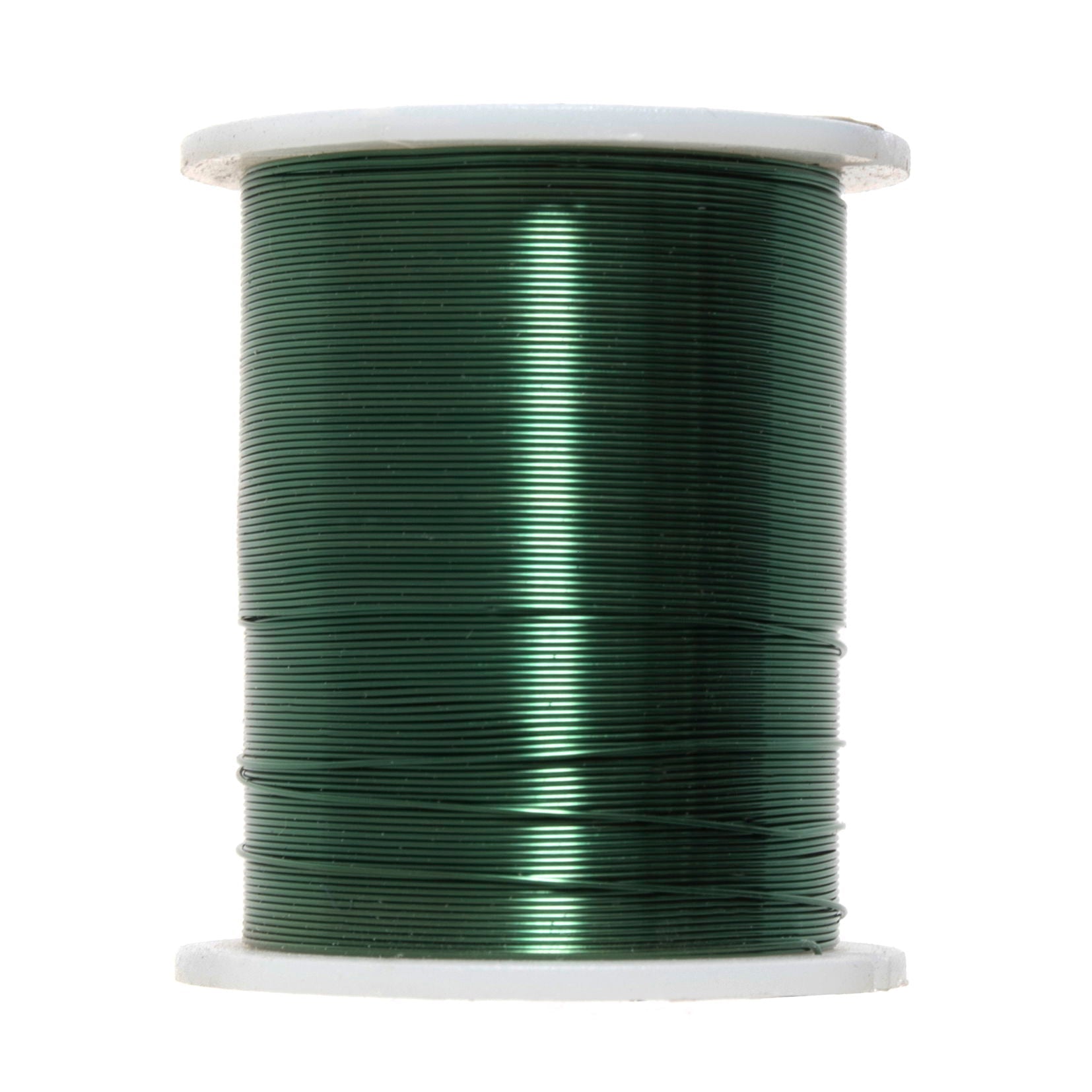 JEBC4 - COLOURED COPPER BEAD WIRE 28G GREEN