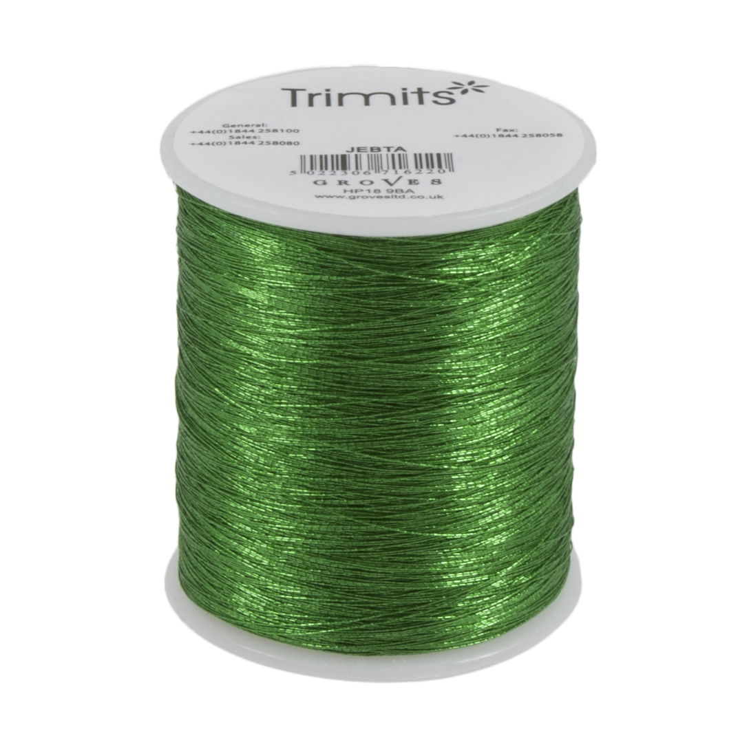 JEBTK - METALLIC EMB THREAD 40G X 182.88m GREEN
