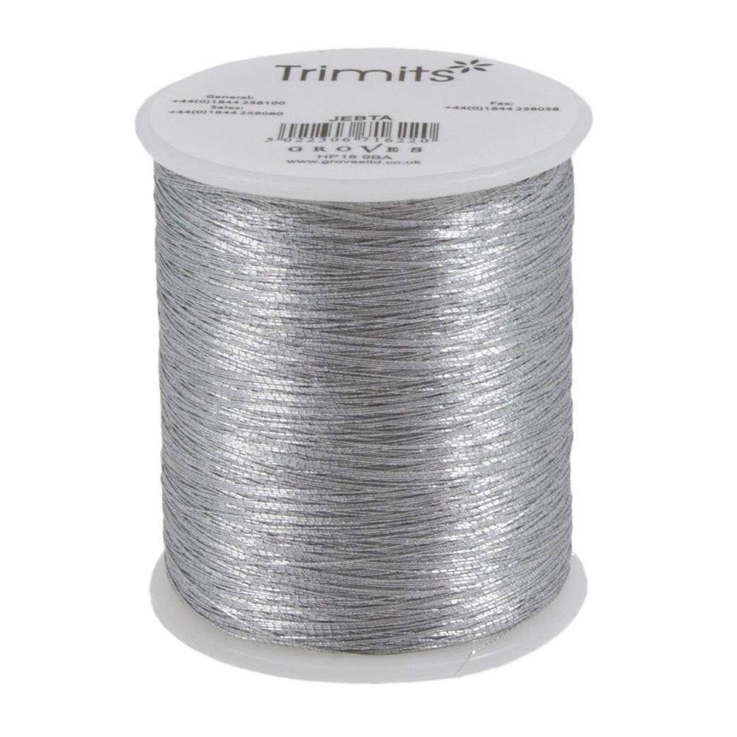 JEBTS - METALLIC EMB THREAD 40G X 182.88m SILVER