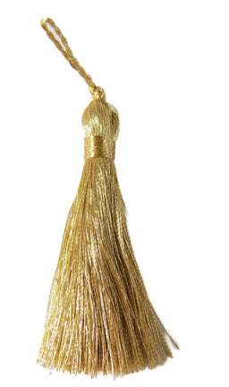 KEYG - SMALL METALLIC TASSEL 5.5cm- GOLD