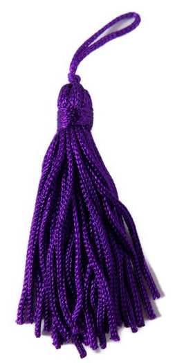 KEYPU - RAYON KEY TASSEL 5.5cm PURPLE (10)