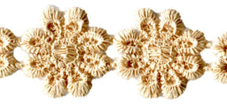 L100-G - COTTON GUIPURE DAISY TRIM GOLD (27.4m)