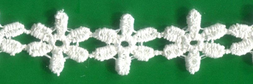 L1019-C - LACE COTTON DAISY GUIPURE IVORY 12.5mm (27.4m)