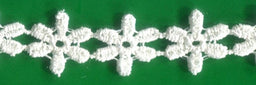 L1019-C - LACE COTTON DAISY GUIPURE IVORY 12.5mm (27.4m)