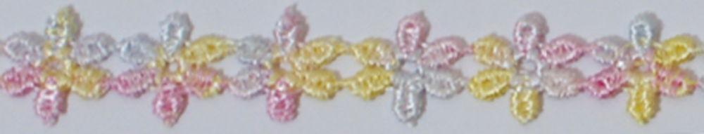 L1019-M - LACE COTTON DAISY GUIPURE MULTI 12.5mm (27.4m)