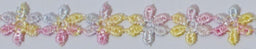 L1019-M - LACE COTTON DAISY GUIPURE MULTI 12.5mm (27.4m)