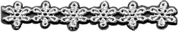 L1019-W - LACE COTTON DAISY GUIPURE WHITE 12.5mm (27.4m)