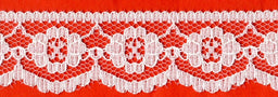L4229-I-25 - 4216/29 NYLON LACE IVORY FLAT 25mm (25M)