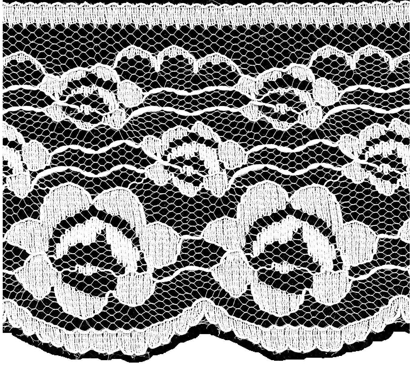 L507798-25 - (5075/77) NYLON LACE AURORA FLAT 77mm (25M)