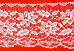 L5888I-25 - (583/88) NYLON LACE IVORY FLAT 88mm (25M)