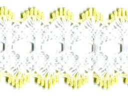 EYELET LACE FLAT LEMON 32 mm