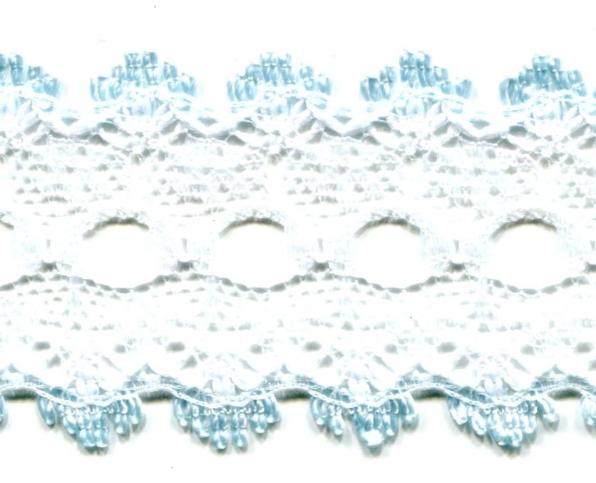 EYELET LACE FLAT SKY 32 mm