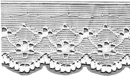 L71331WF-25 - **POLYESTER LACE WHITE FLAT (25)