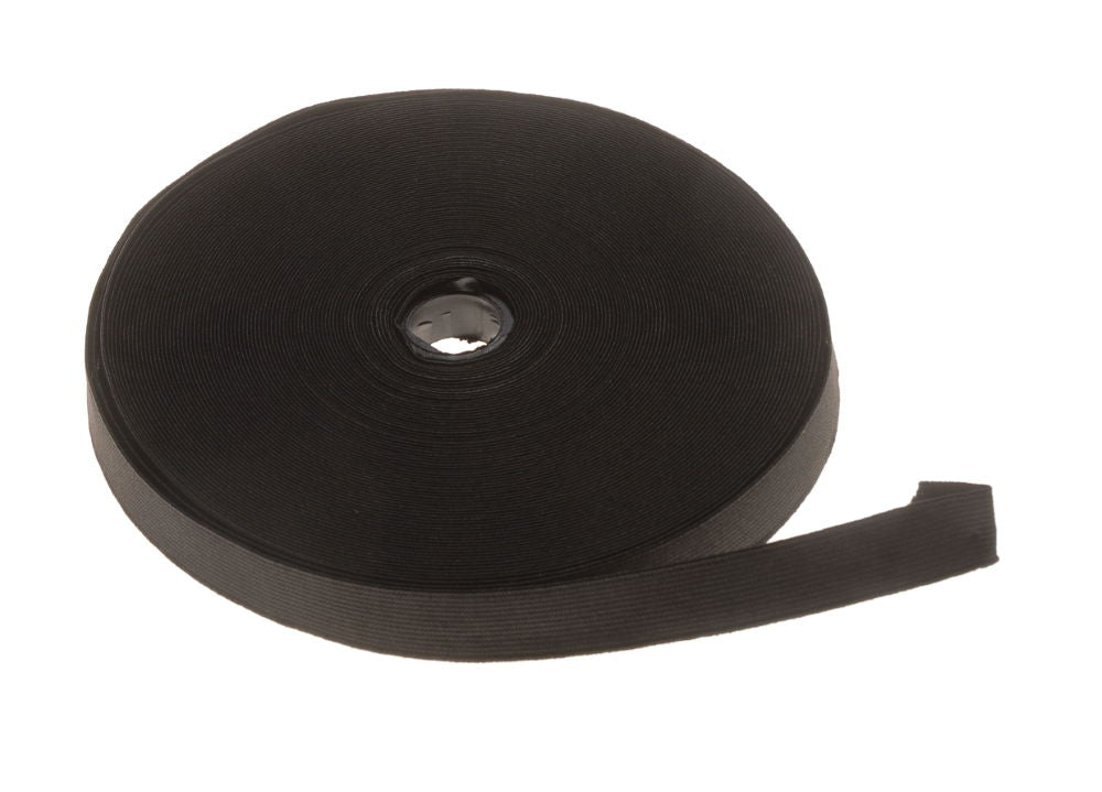 LE3B - WOVEN LOOM ELASTIC 20mm (3/4 inch) BLACK