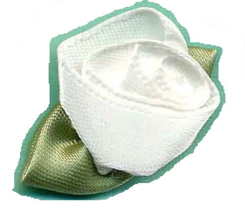LR000 - --LARGE ROSES 000/1961 OFF WHITE (Green Leaf)