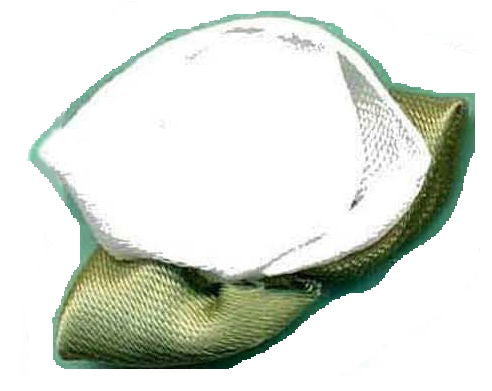 LR029 - LARGE ROSES 029 WHITE (Green Leaf)