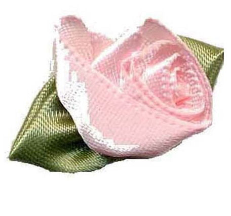 LR117 - LARGE ROSES 117 LIGHT PINK (Green Leaf)