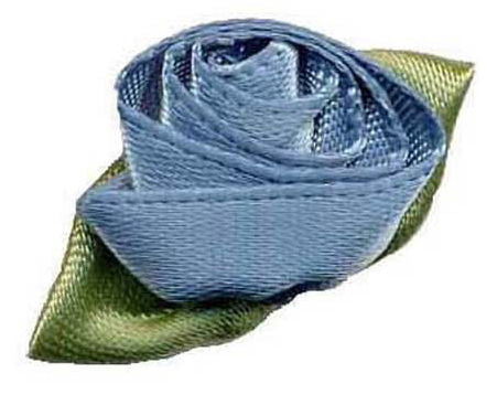 LR338 - LARGE ROSES 338 ANTIQUE BLUE (Green Leaf)