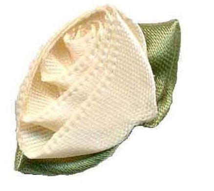 LR815 - LARGE ROSES 815 CREAM (Green Leaf)