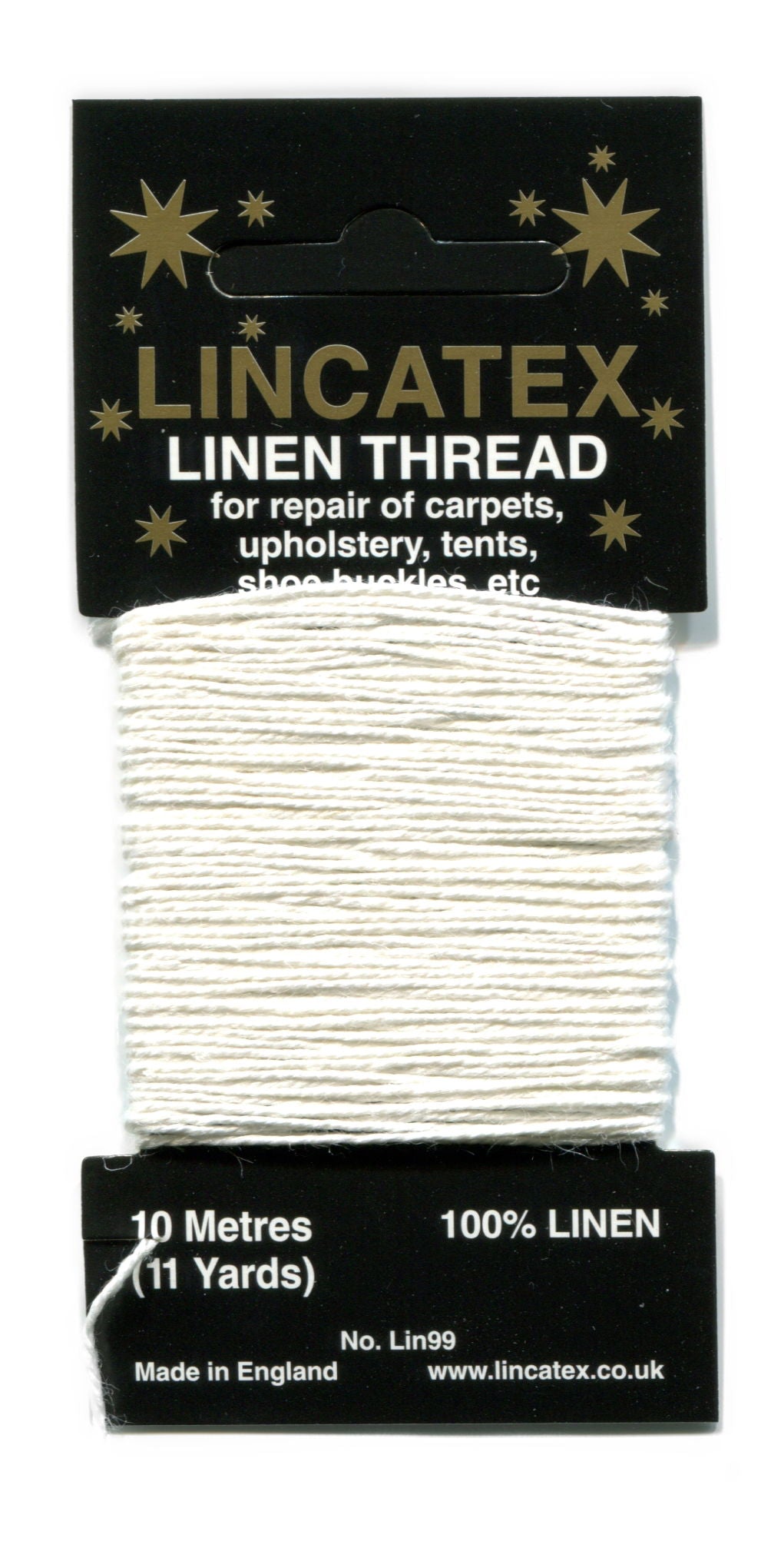 LT-N - LINCATEX  LINEN THREAD 10m NATURAL