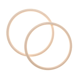 MAC5C - MACRAME RING 5 INCH CREAM (24) (Elbesee)