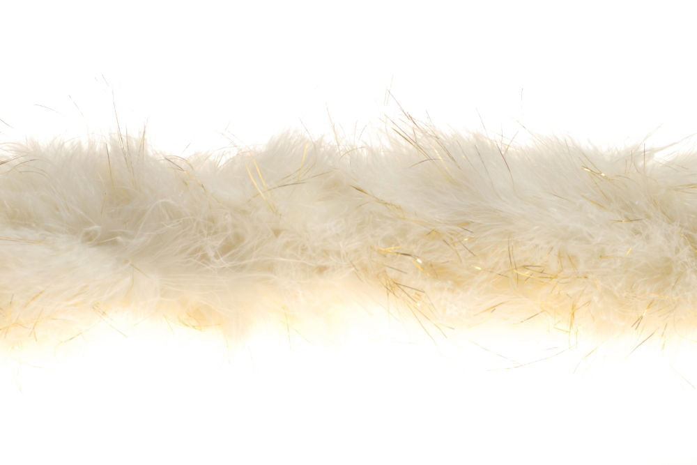 MARAGLC - MARABOU GOLD LINING - CREAM (10M)