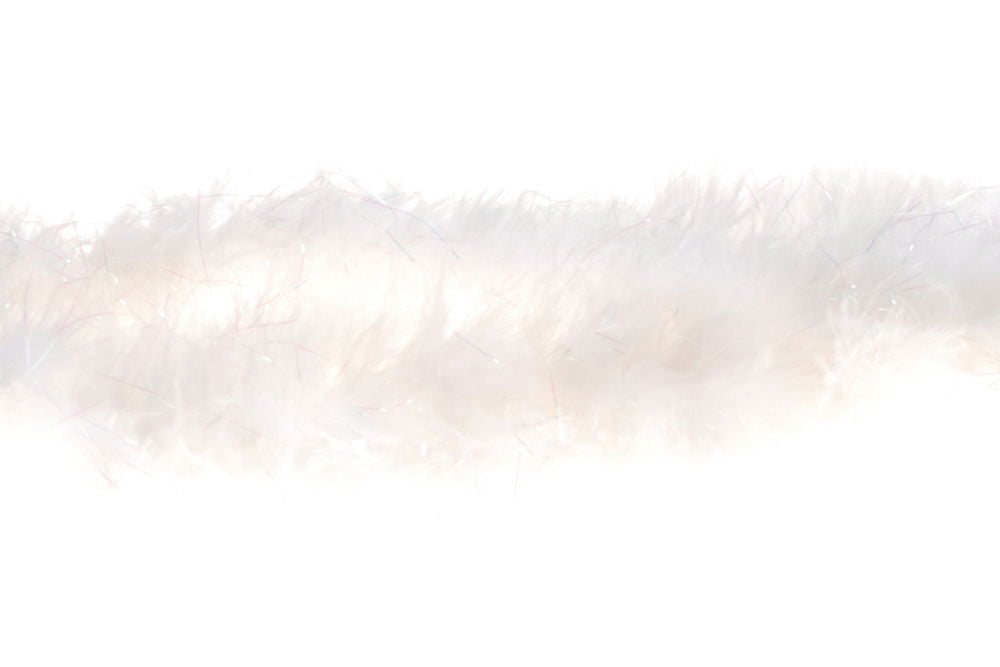 MARAIW - MARABOU IRIDESCENT LINING WHITE (10M)