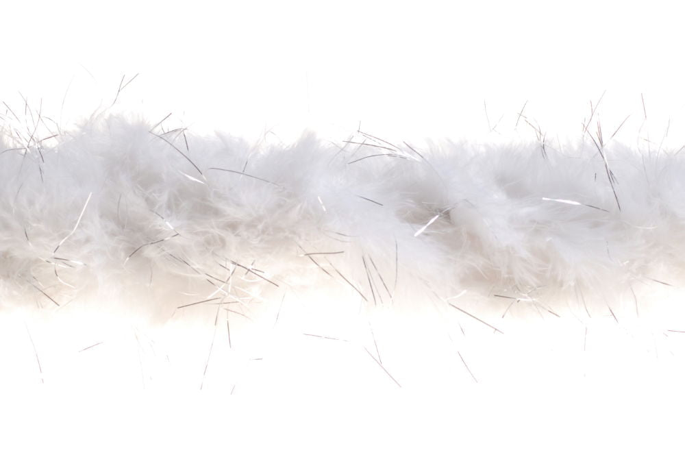 MARASLW - MARABOU SILVER LINING - WHITE (10M)