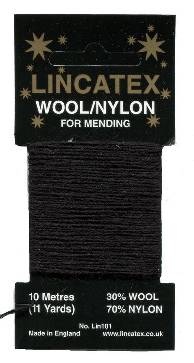MW-BL - GOLDRUSH MENDING WOOL BLACK (10m)