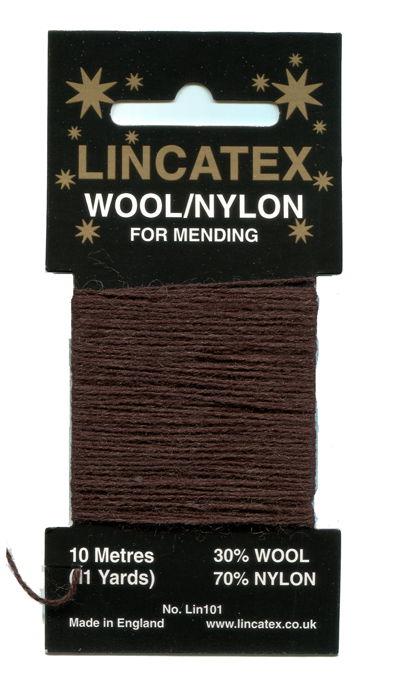 MW-BR - GOLDRUSH MENDING WOOL BROWN (10m)