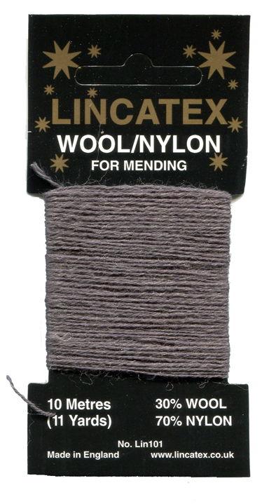 MW-DG - GOLDRUSH MENDING WOOL DK GREY  (10m)
