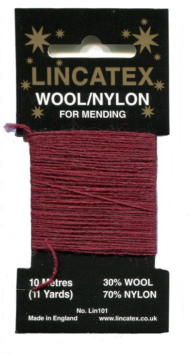 MW-M - GOLDRUSH MENDING WOOL MAROON (10m)