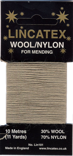 MW-O - GOLDRUSH MENDING WOOL OATMEAL  (10m)