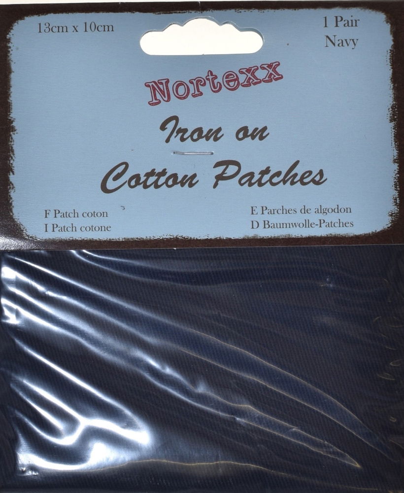 NDP-10 - NORTEXX CARDED TWILL PATCHES (PAIR) NAVY