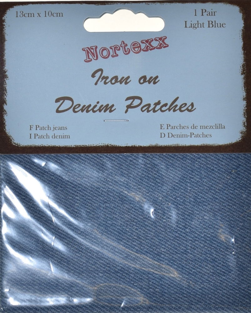 NDP-2 - NORTEXX CARDED DEMIN PATCH (PAIR) LIGHT