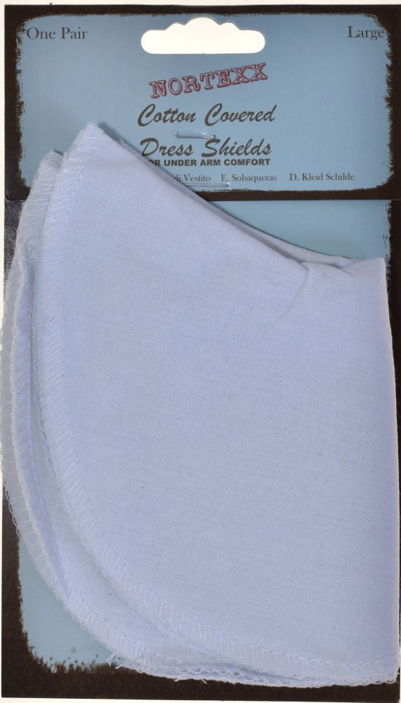 NDS-4 - 4389/5 N.TEXX LG CTN COVERED DRESS SHIELD (PAIR)