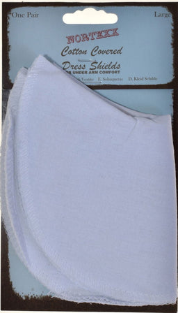 NDS-4 - 4389/5 N.TEXX LG CTN COVERED DRESS SHIELD (PAIR)