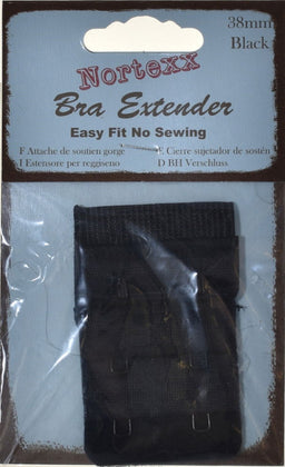 NE-38X - NORTEXX BRA EXTENDER 38 mm BLACK
